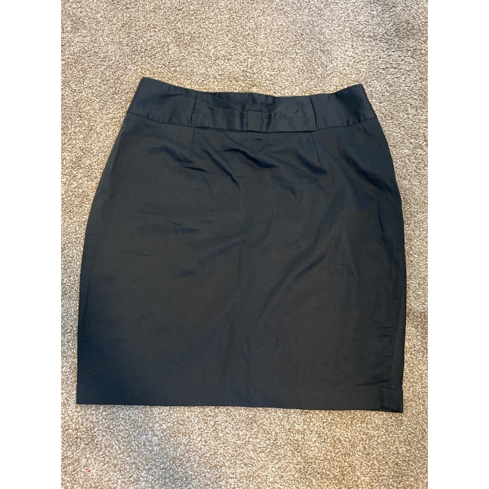 Grand and Greene Black Waistband Detail Pencil Skirt Size 12